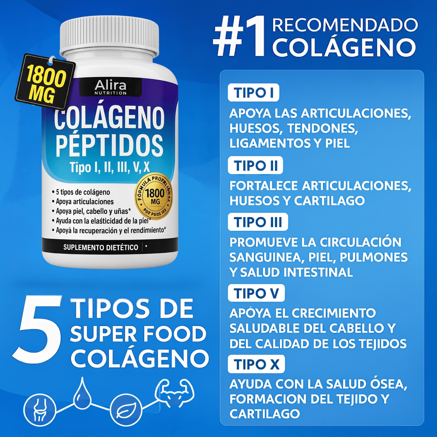 Alira® Péptidos Colágeno Natural.